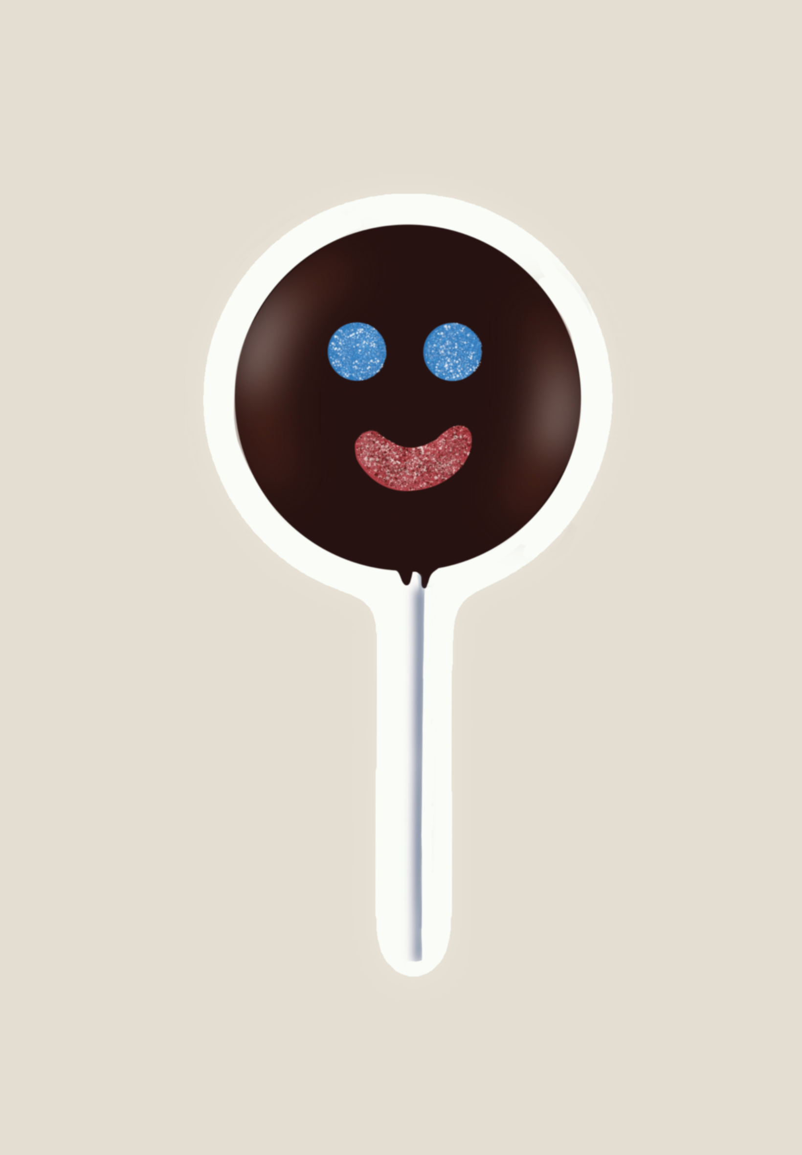 Paleta Payaso Badge Reel Mexican Candy ID Holder Handmade Polymer